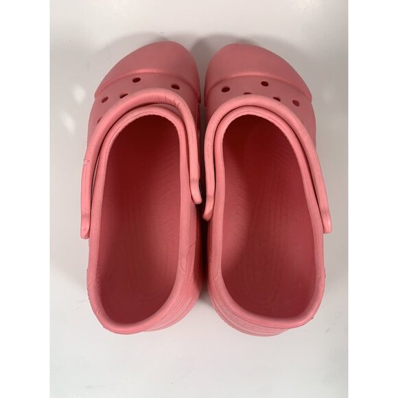 Pink Crocs Comfort Rubber Clogs Water unisex Shoes Women size 12-14 Men 10-11 - Picture 6 of 10